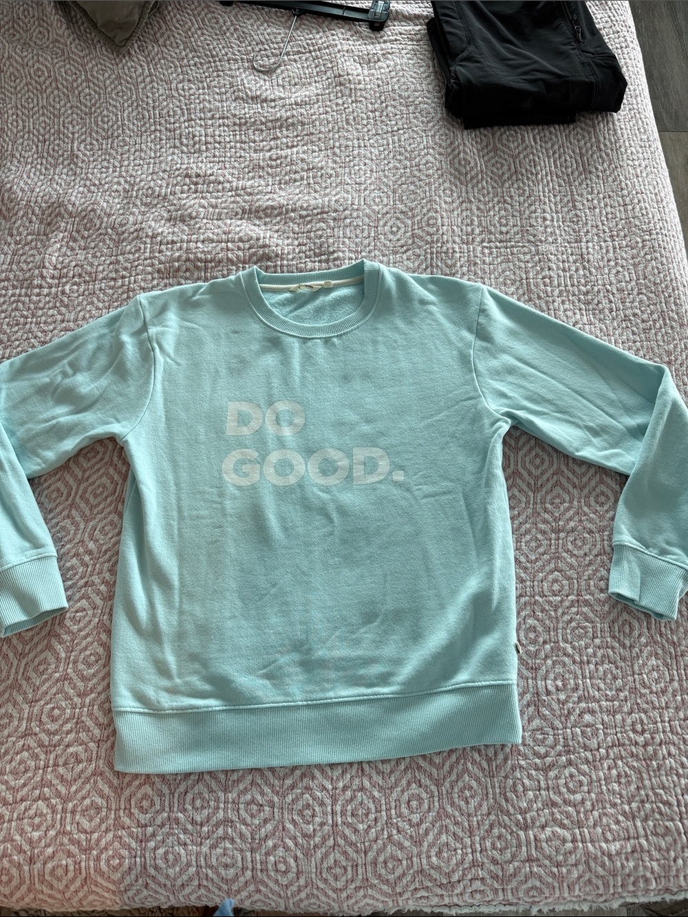 cotopaxi light blue  "DO GOOD." Crewneck Sweatshirt